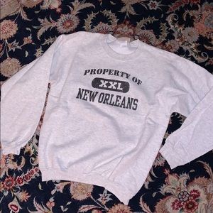 Property of New Orleans crew neck sweater